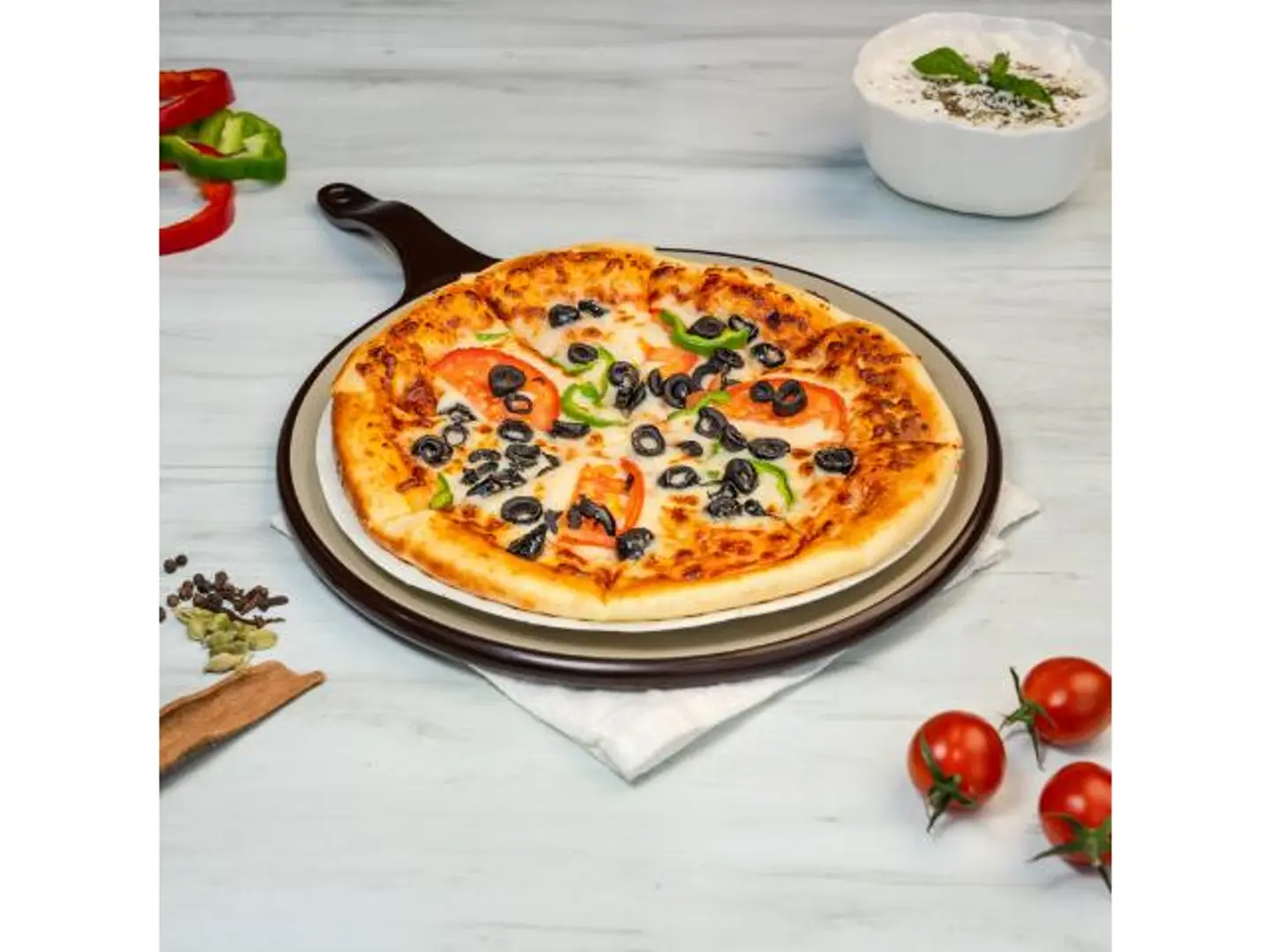 بيتزا خضار - صغير