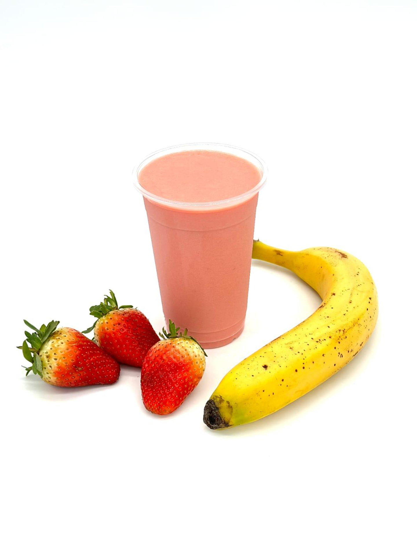 فراولة بالموز - وسط