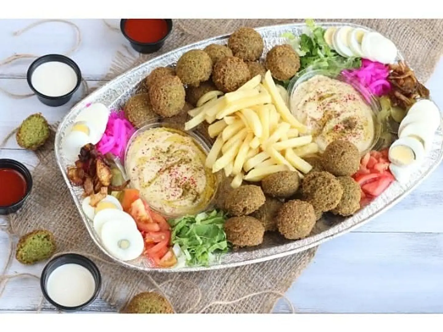 صحن فلافل مشكل - صغير