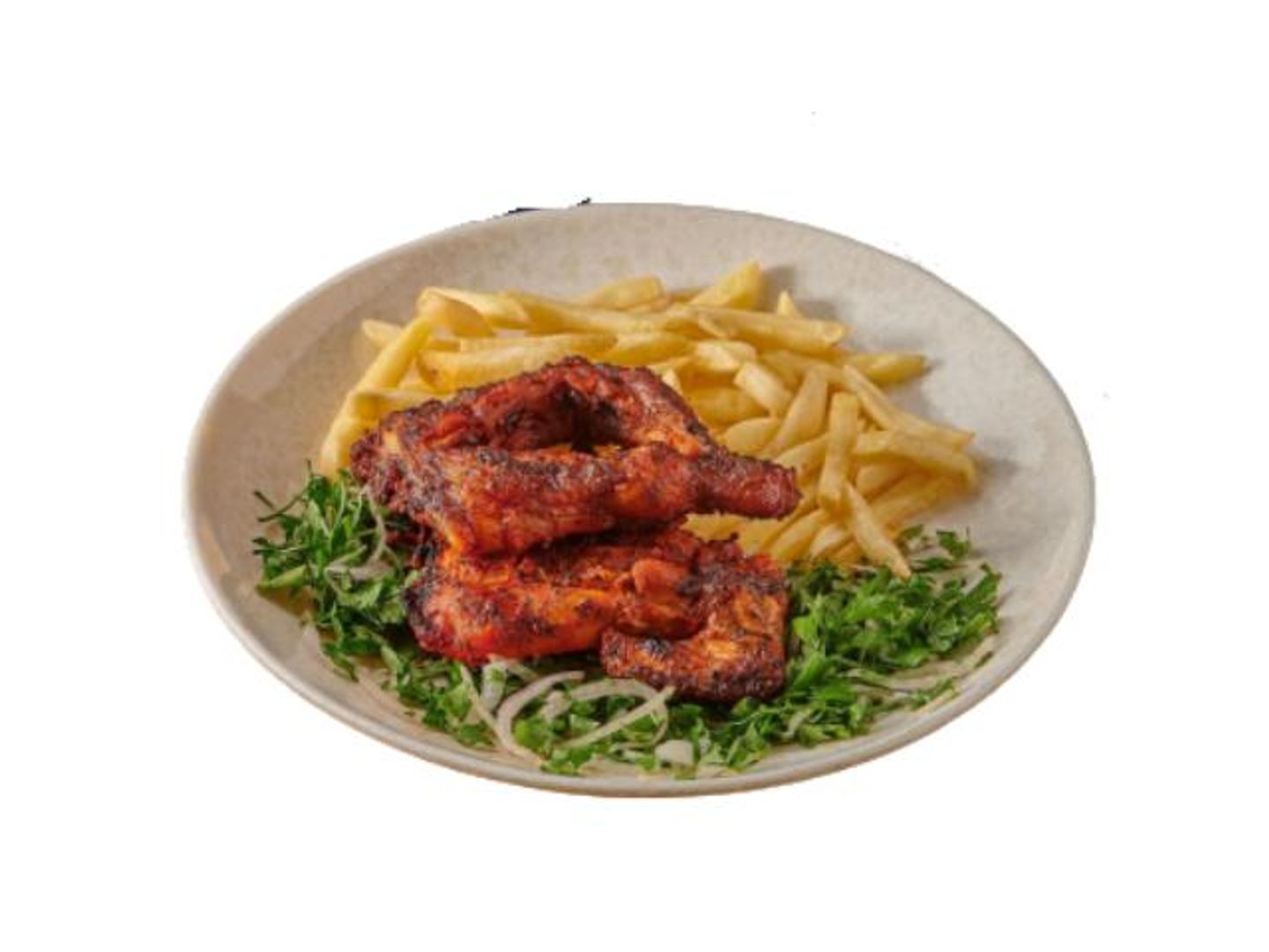 دجاج فحم سادة - نصف حبة