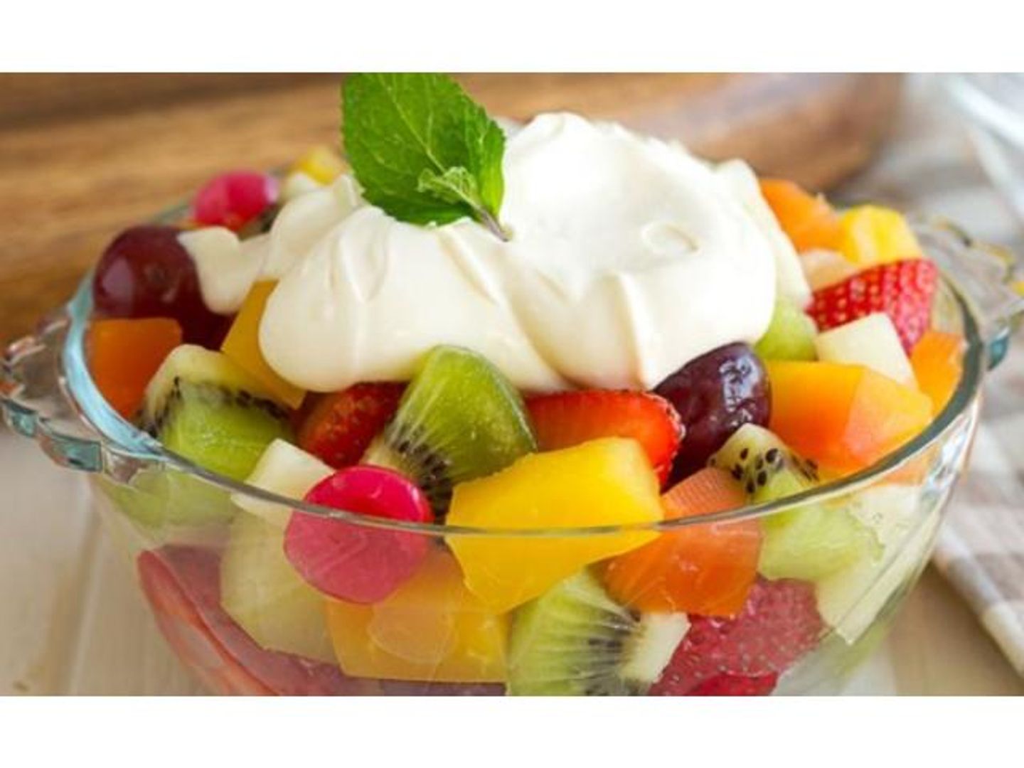 Fruits Salad With Ice Cream - Small