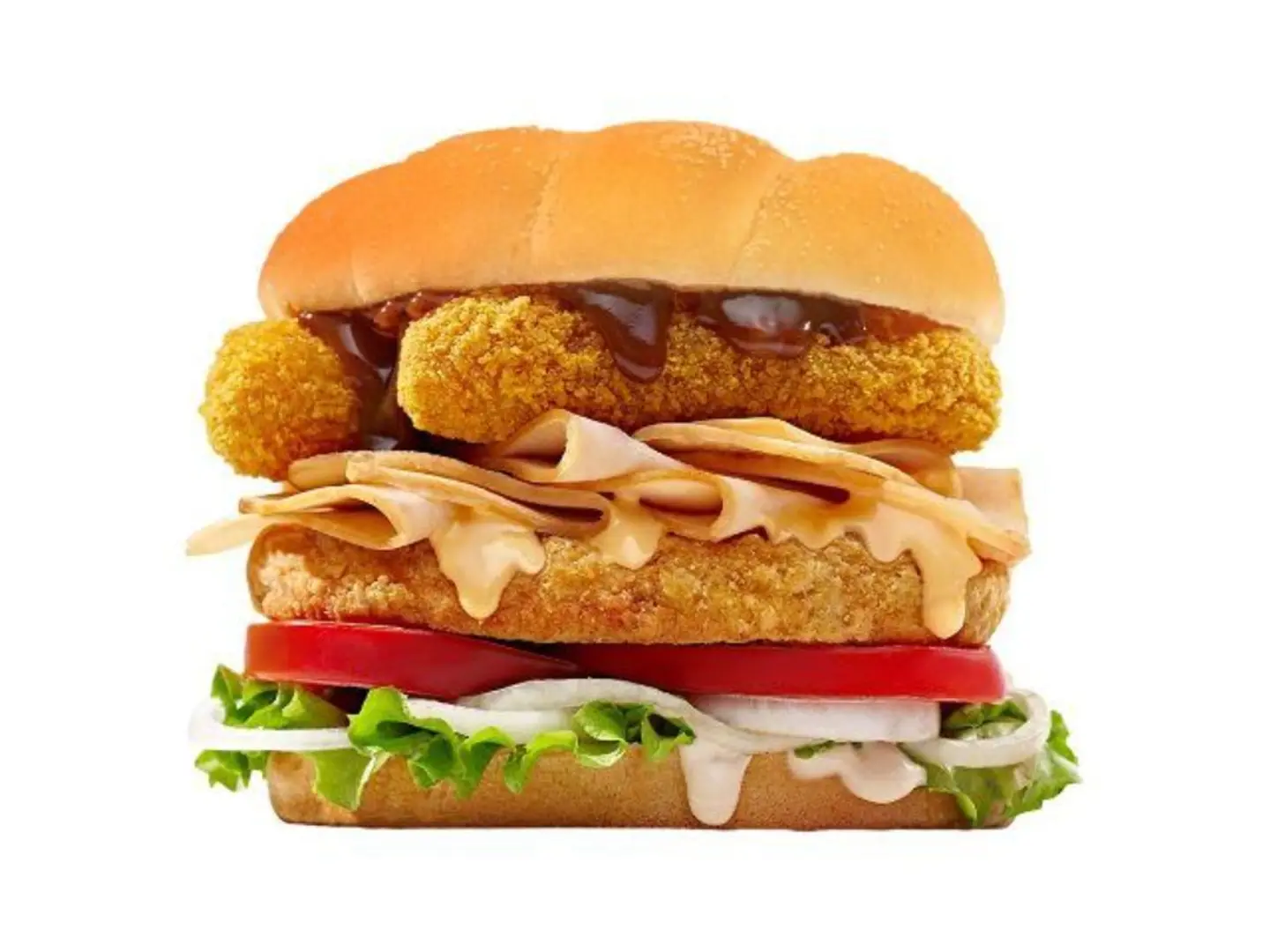 Chicken Cheese Finger Burger - Sandwich