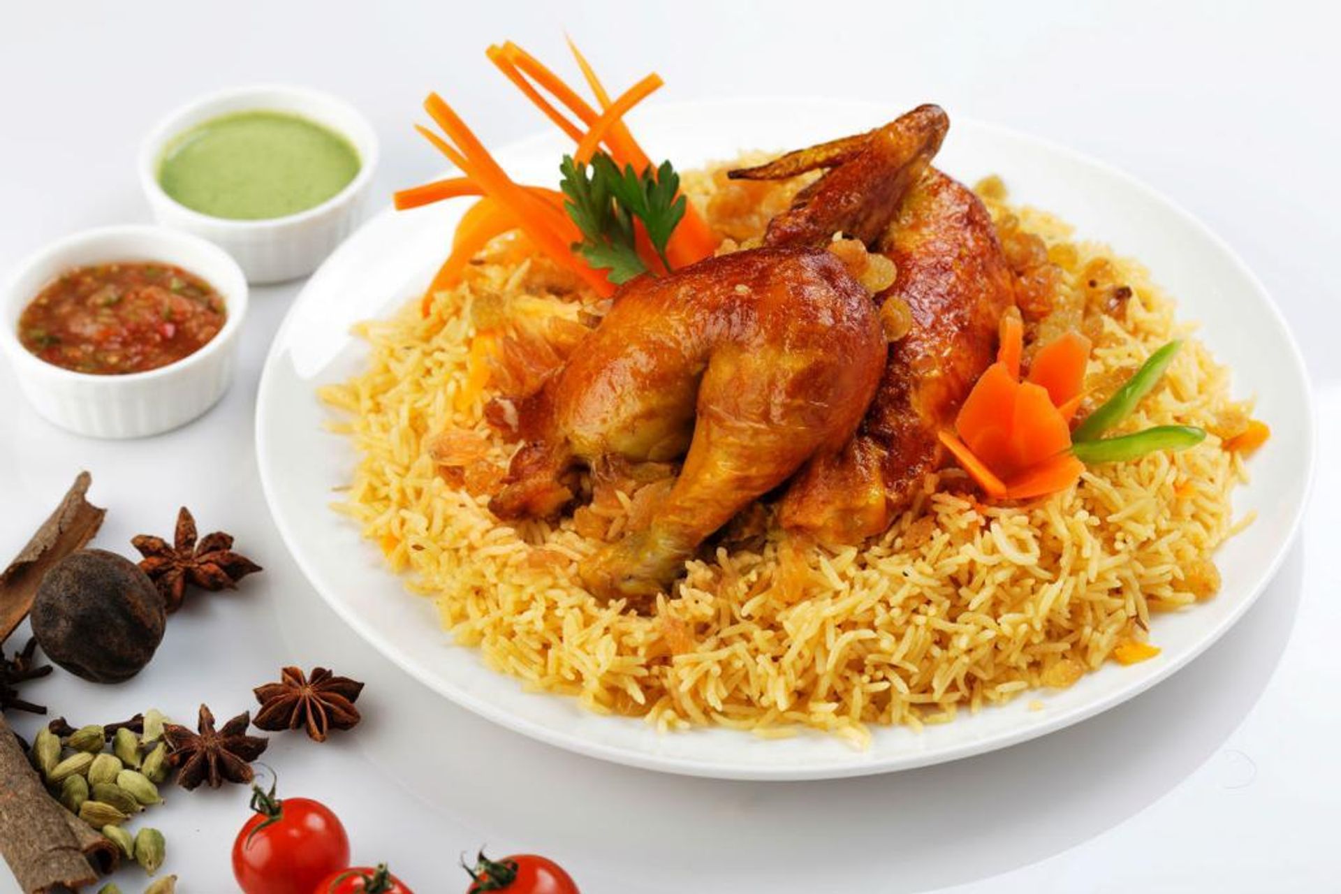نصف دجاج شواية - بدون رز