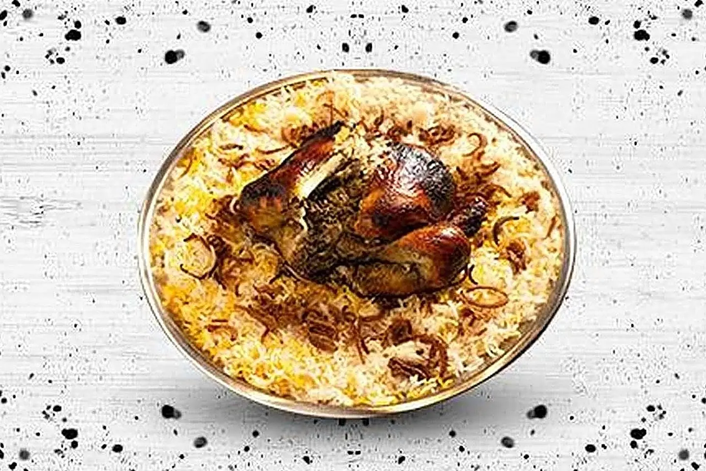 Half A Grilled Chicken On Shabbi With Rice - Half A Chicken