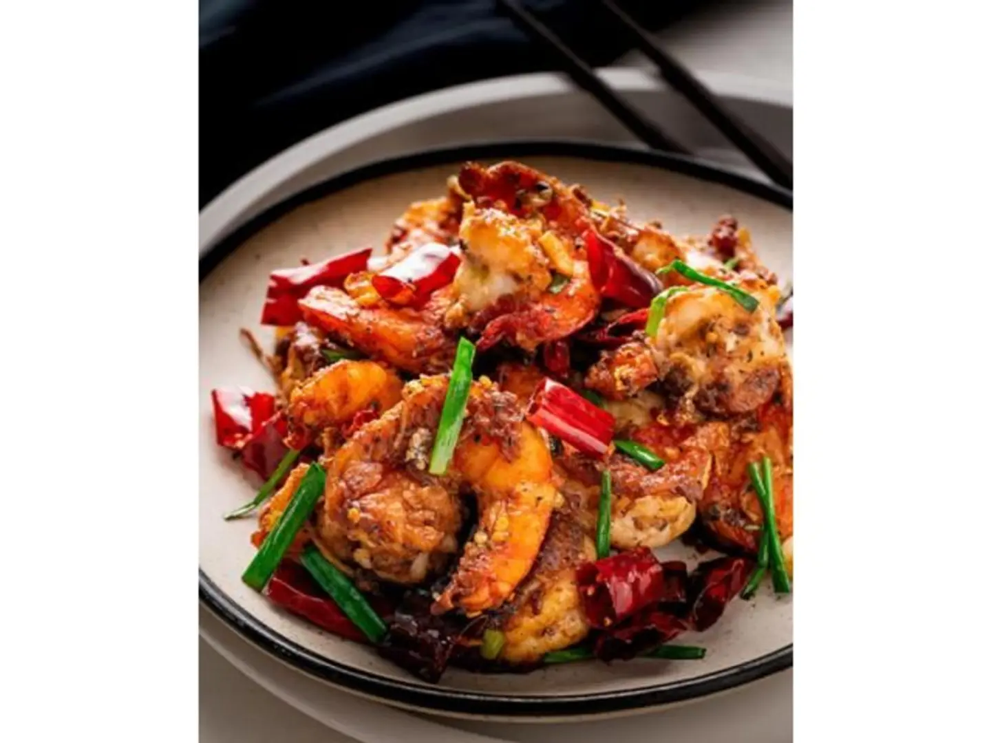 روبيان بالفلفل الحار - ناشف