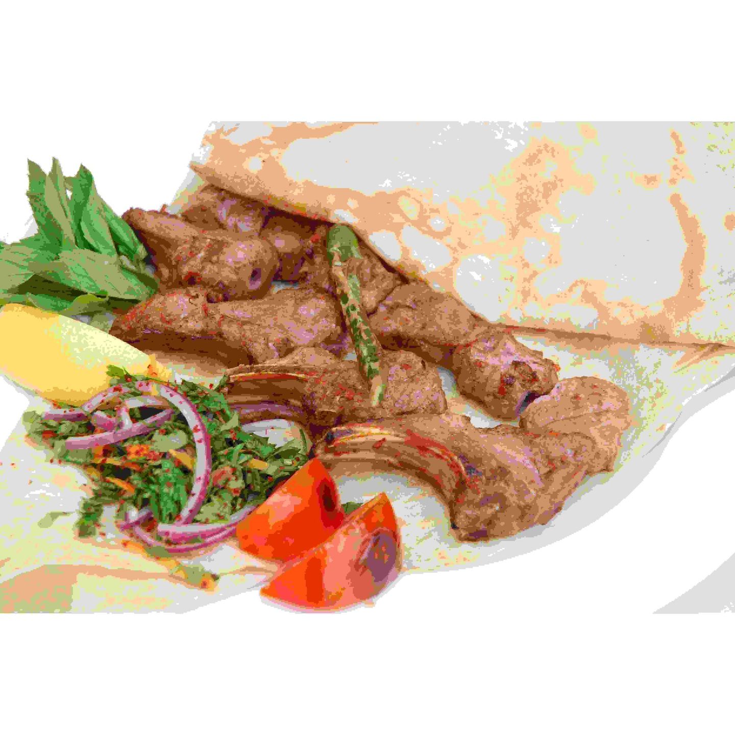 طبق أوصال لحم - سادة