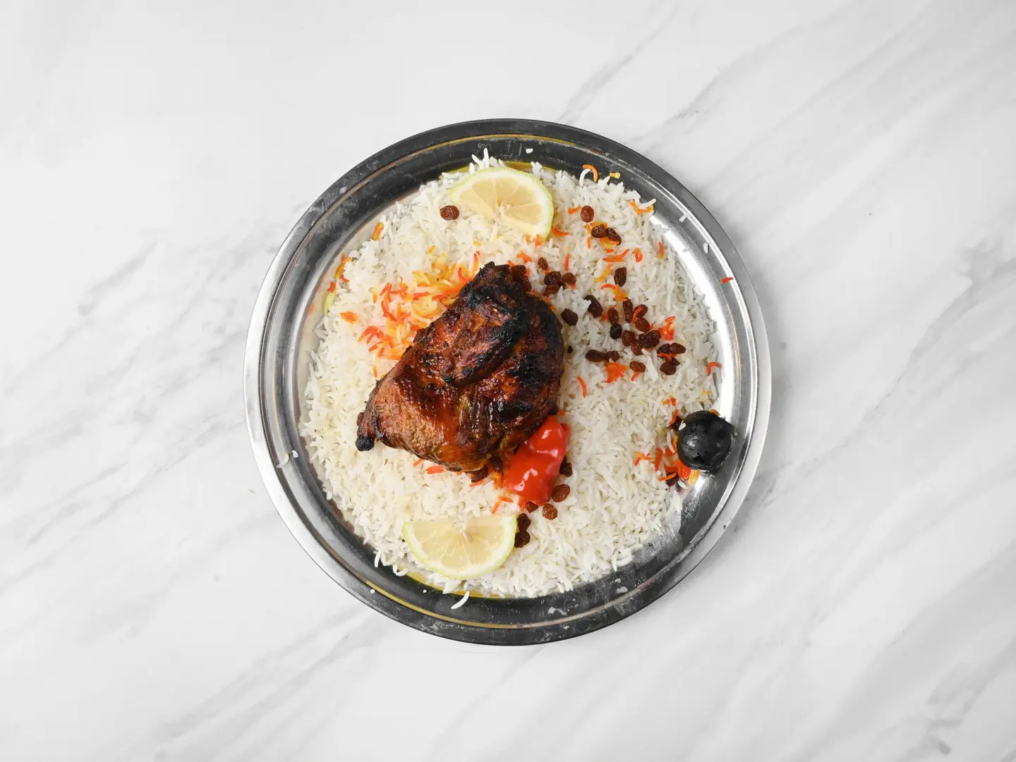 Grilled Chicken With Rice - Quarter Chicken