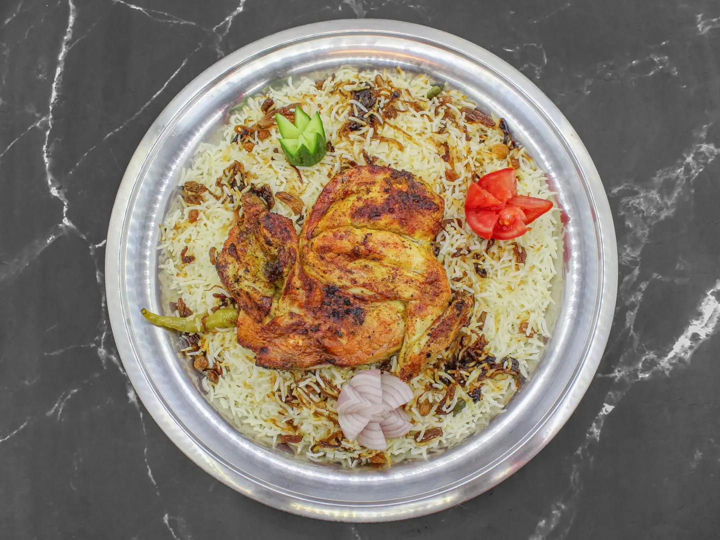 مظبي رز بشاور - نص حبة دجاج