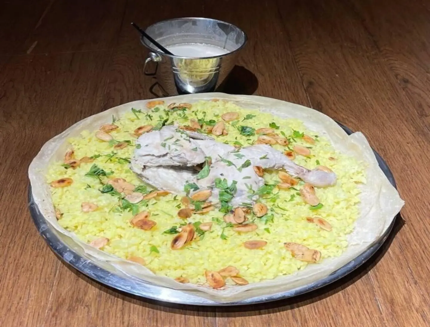 منسف دجاج - نص دجاجة