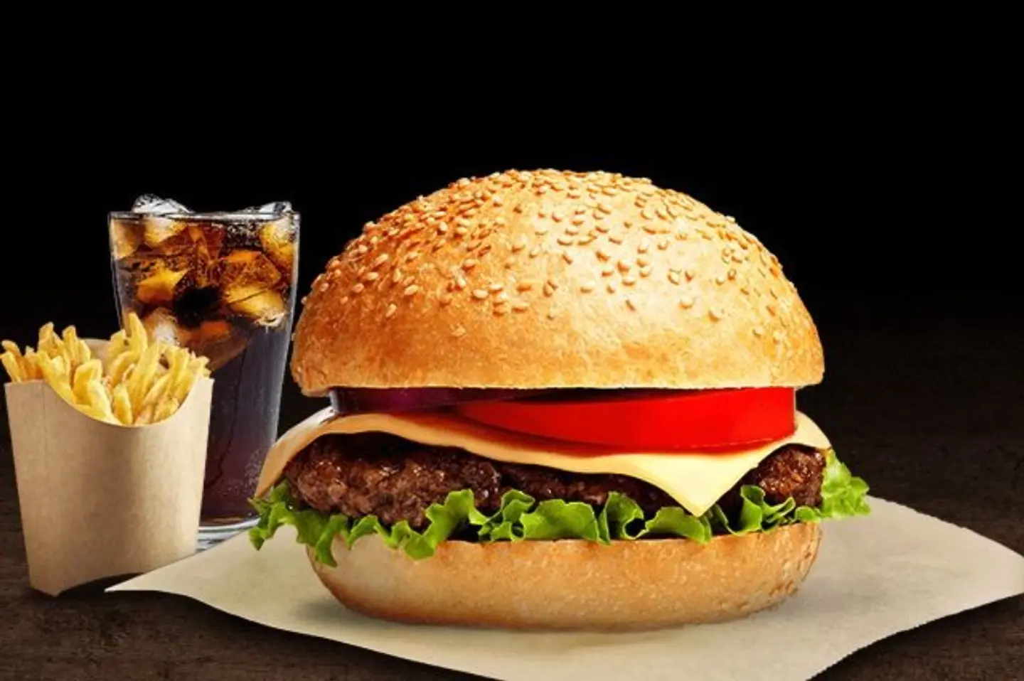 Beef Meat Burger Meal - Double Beef Burger