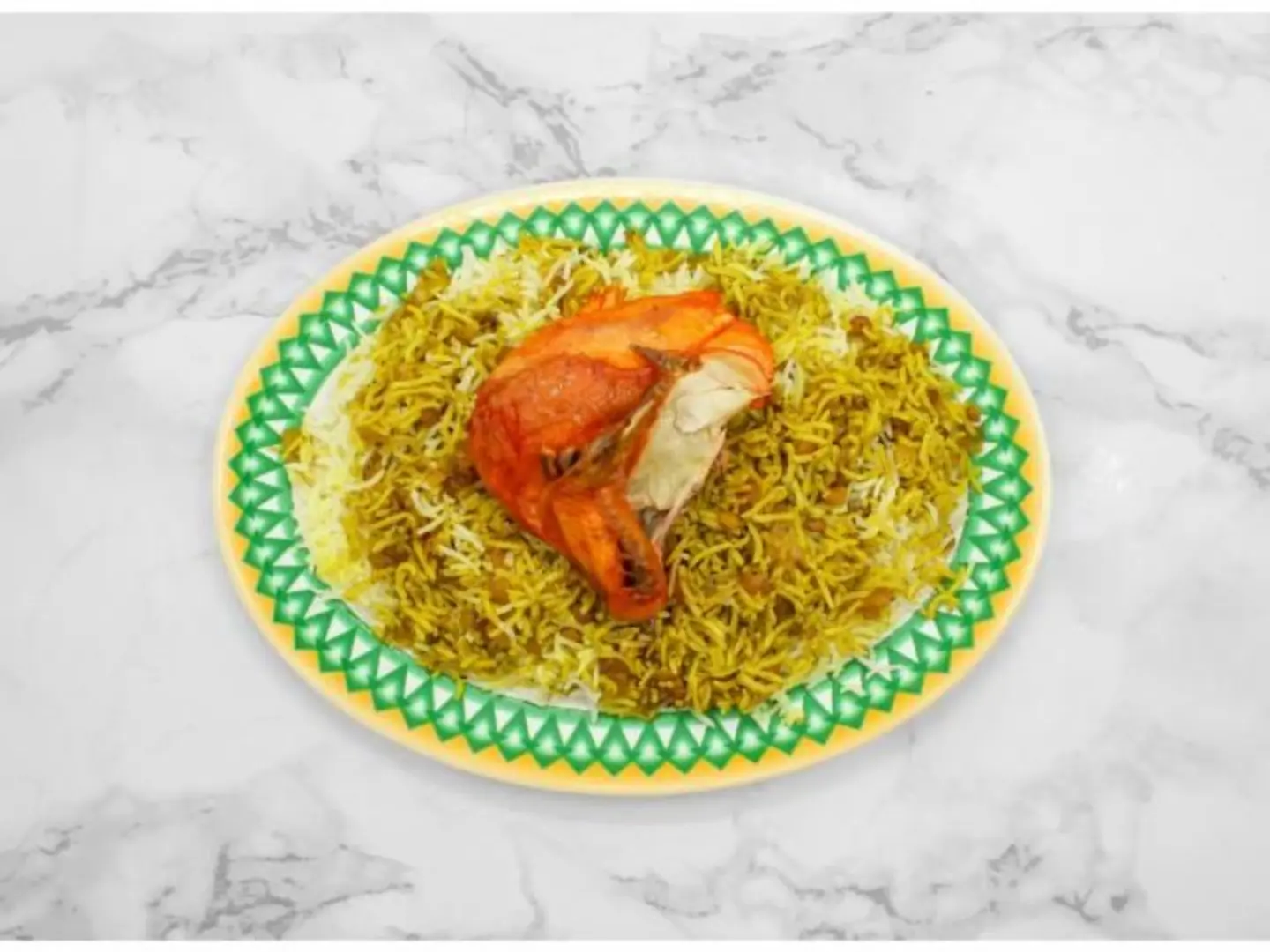 مجبوس كويتي دجاج - ربع دجاجة