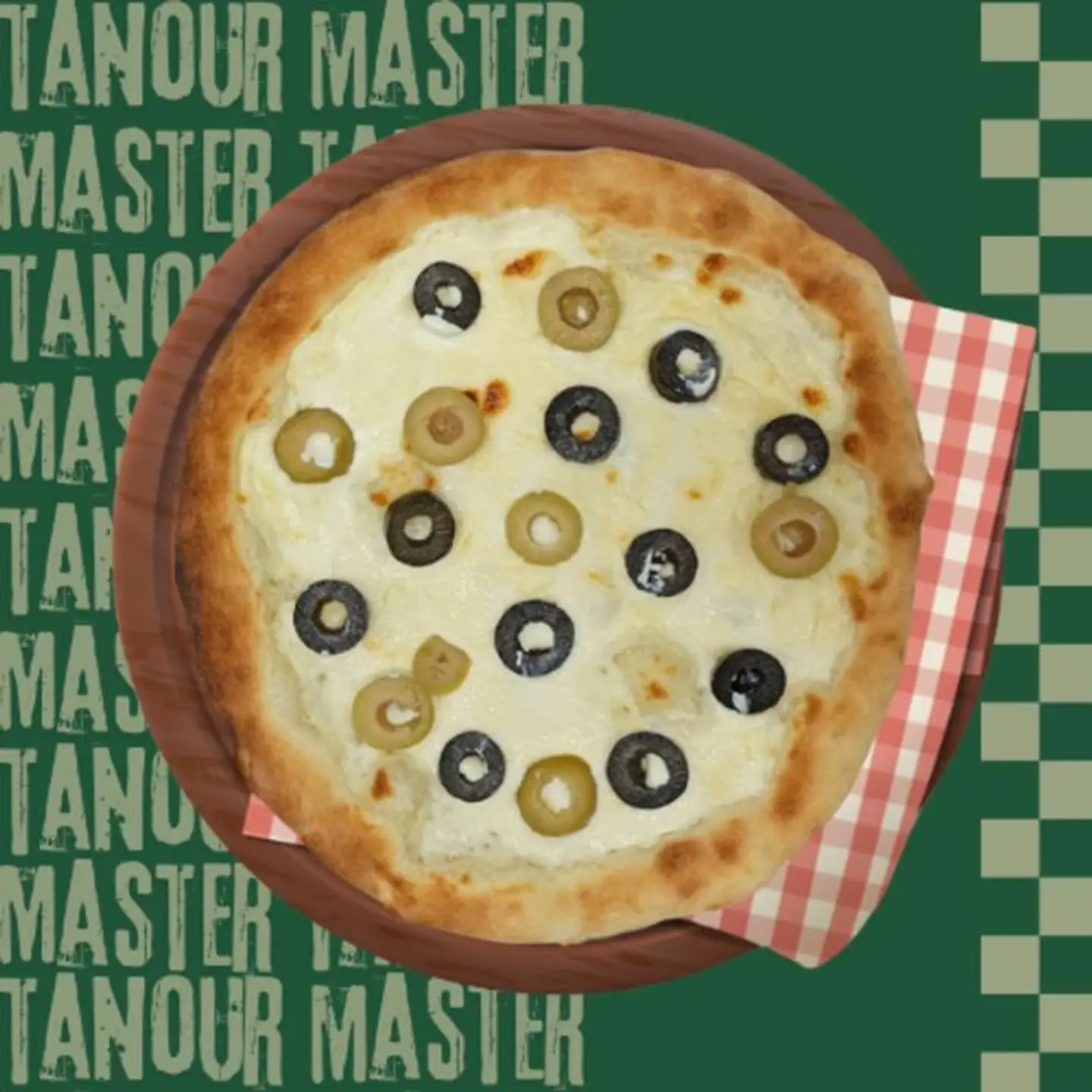 منقوشة لبنة زيتون - وسط