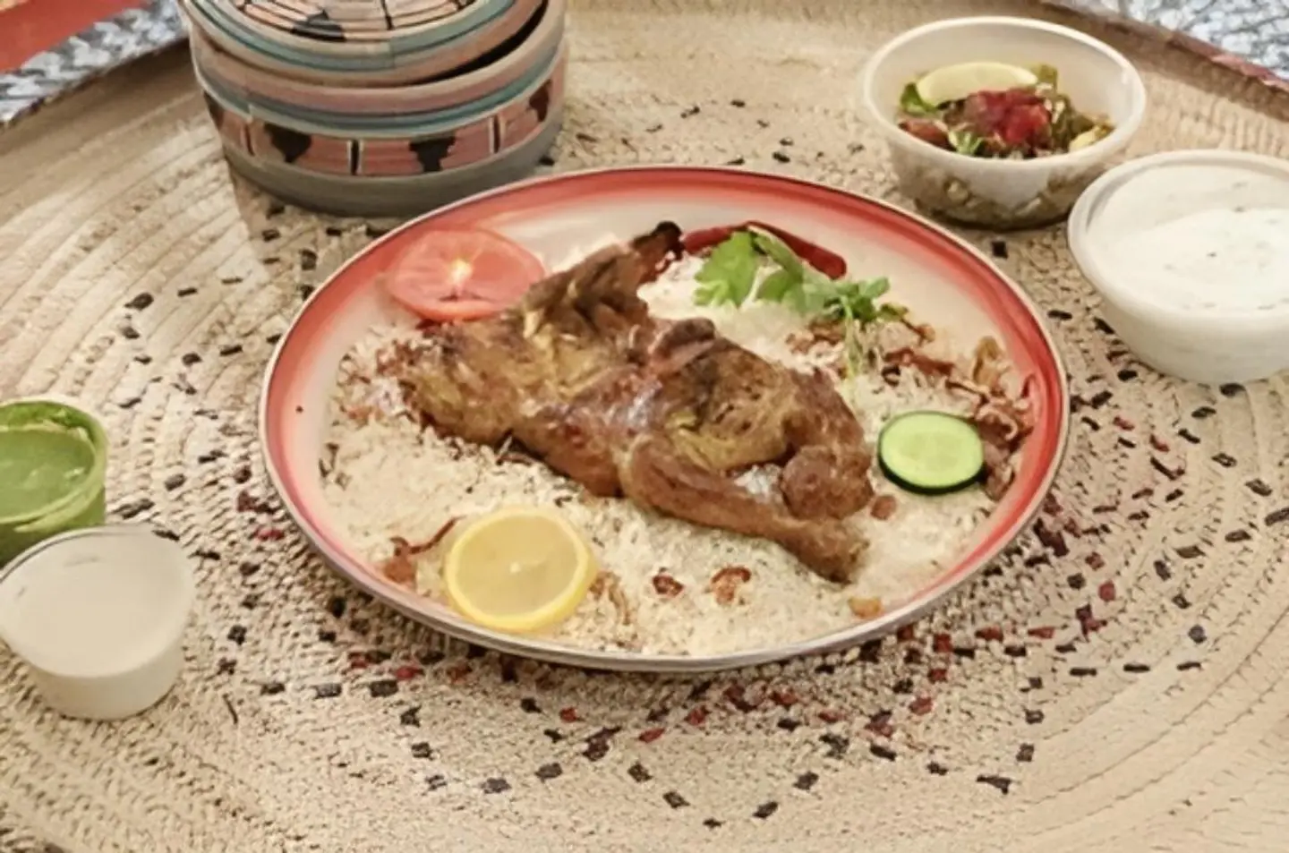 دجاج مظبي - بدون رز