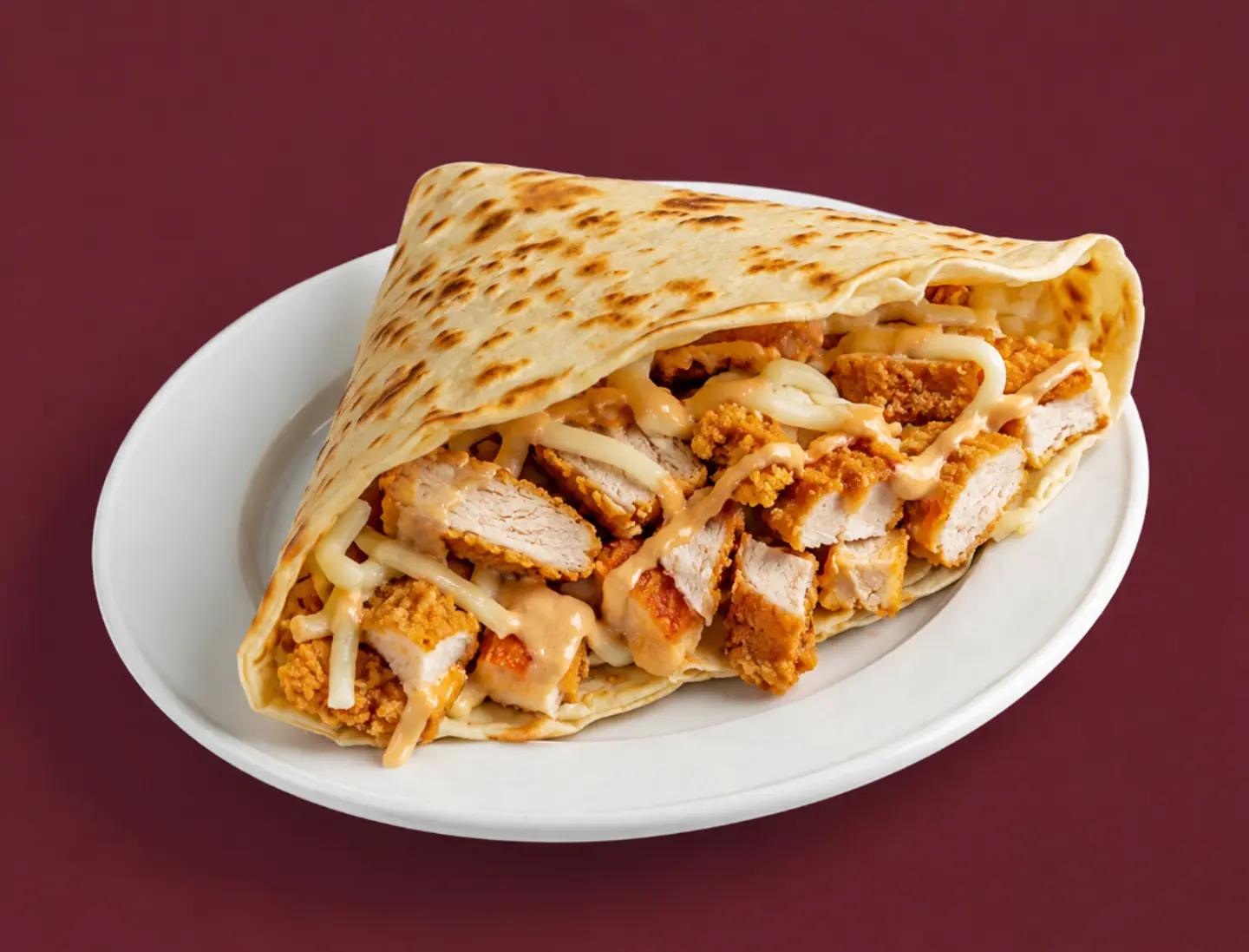 Crepe Chicken Burger - Meal