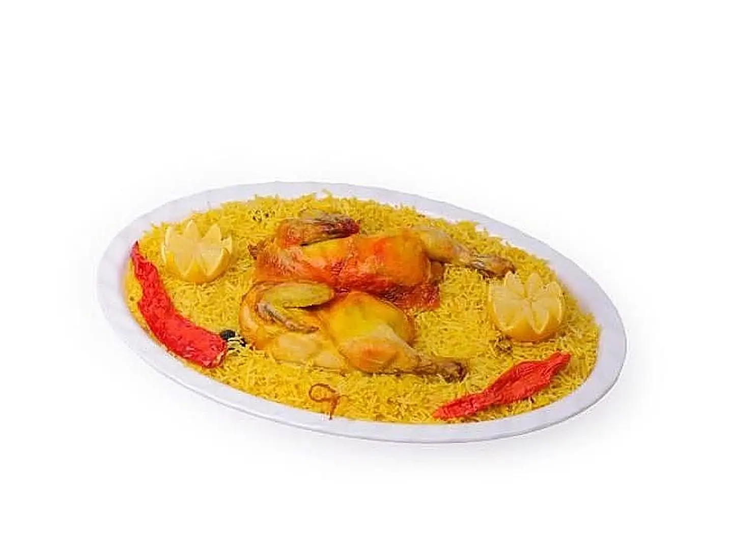 دجاج مندي نصف حبة - رز بشاوري