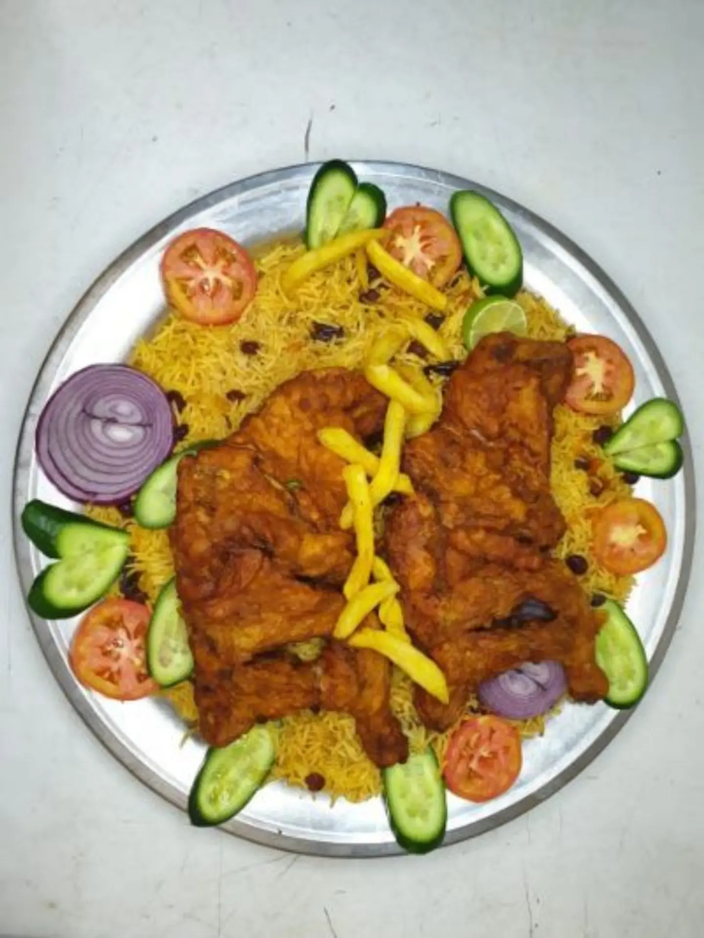 Fried Chicken With Rice - Whole Chicken
