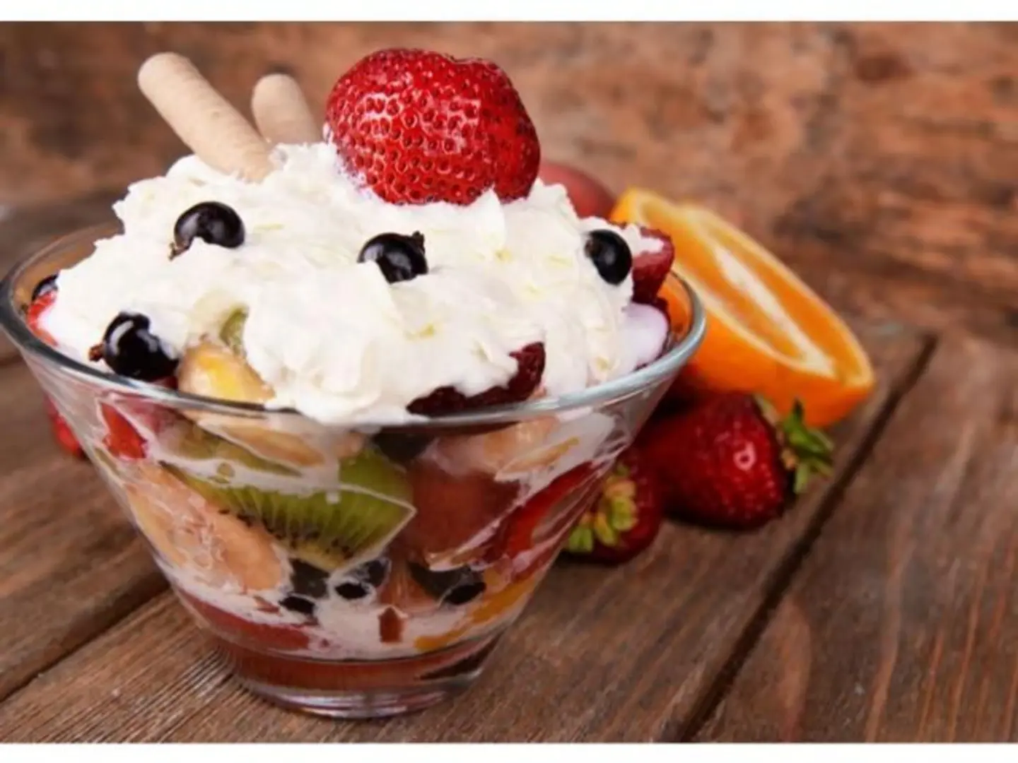 Fruit Salad With Ice Cream - Small