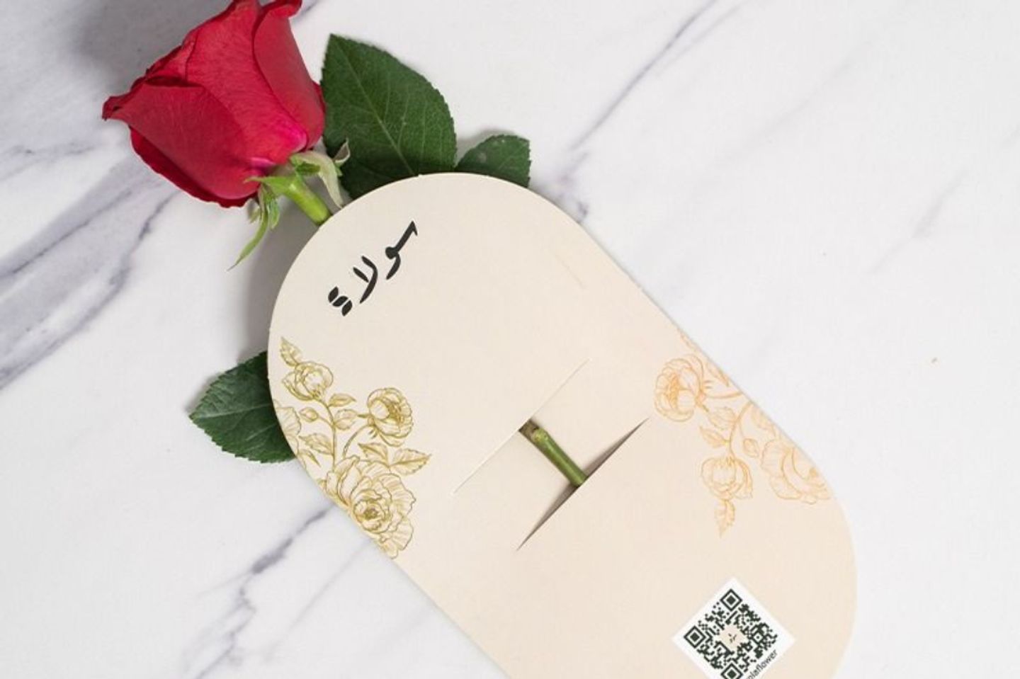 Tag Rose - White