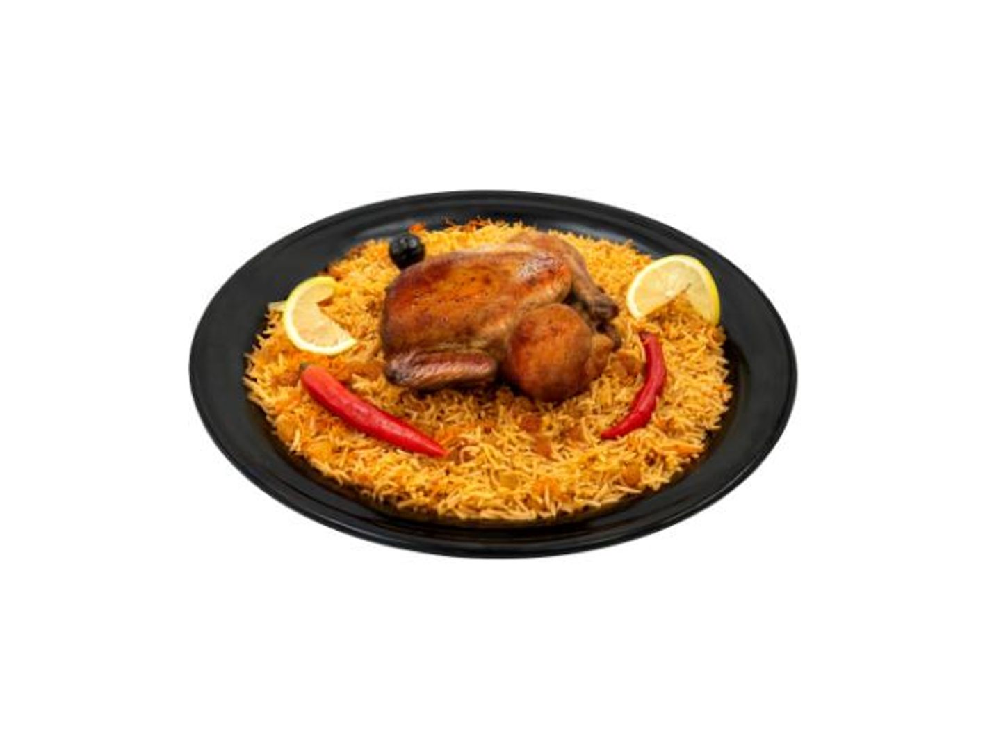 Grilled Chicken With Rice - Half A Chicken