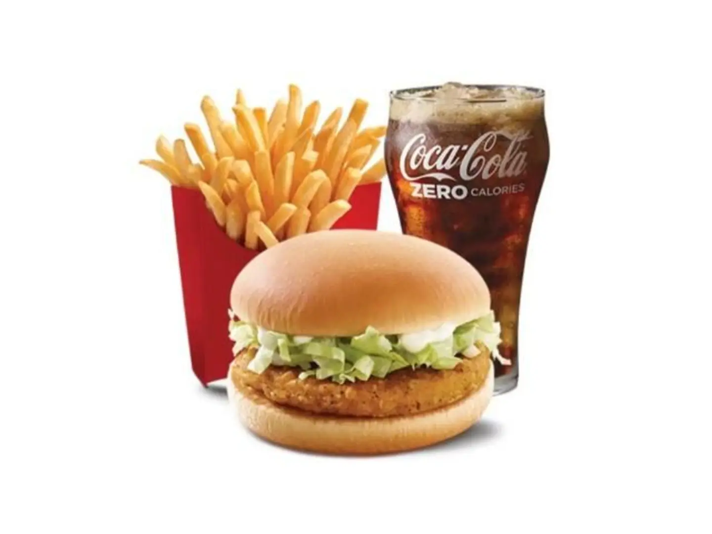 Chicken Burger Meal - Double Chicken