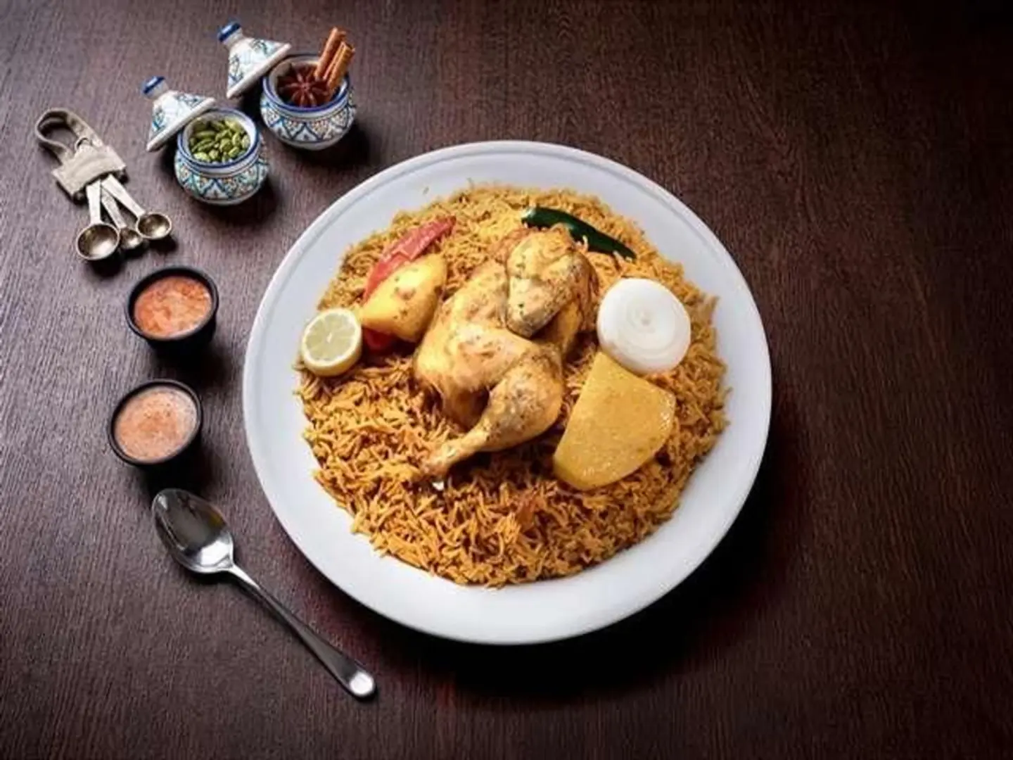 Maktoum Chicken With Rice - Half Chicken