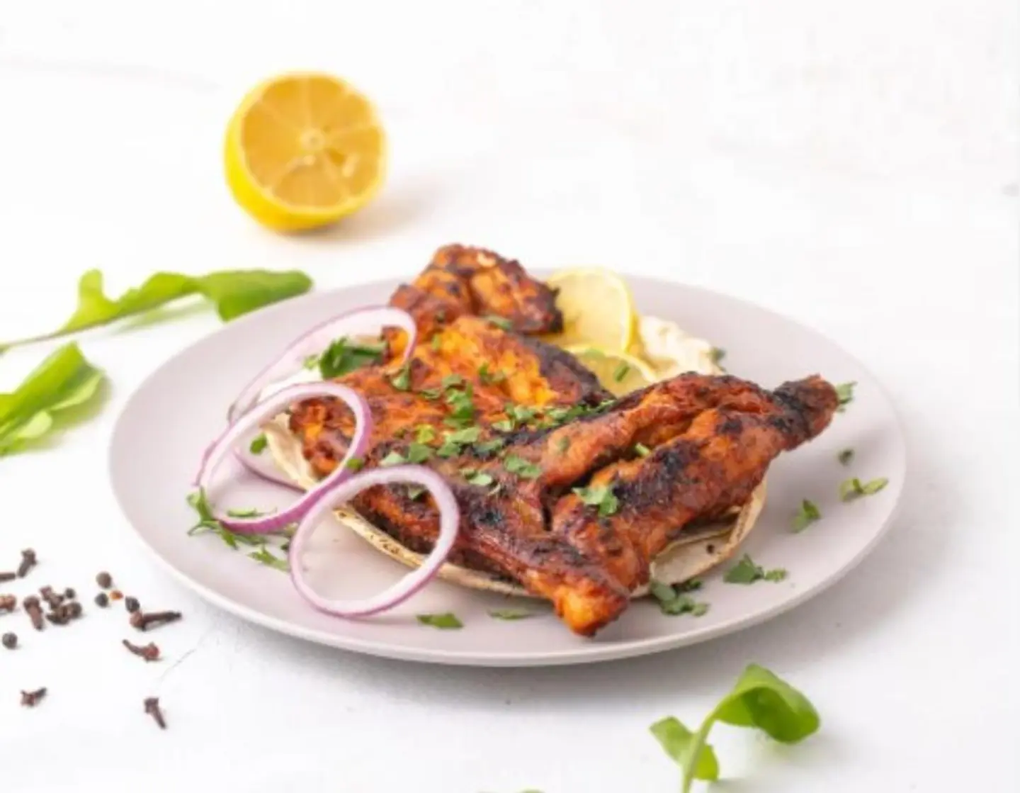 Plain Charcoal Chicken Without Rice - Half