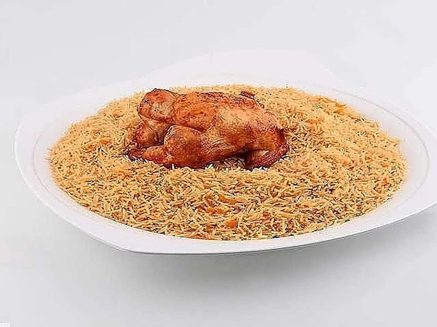 Grilled Chicken With Rice - Quarter Of A Chicken