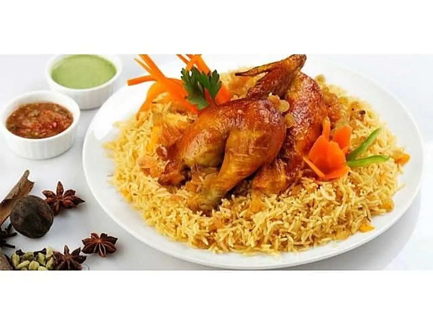 Grilled Chicken With Rice - Half A Chicken