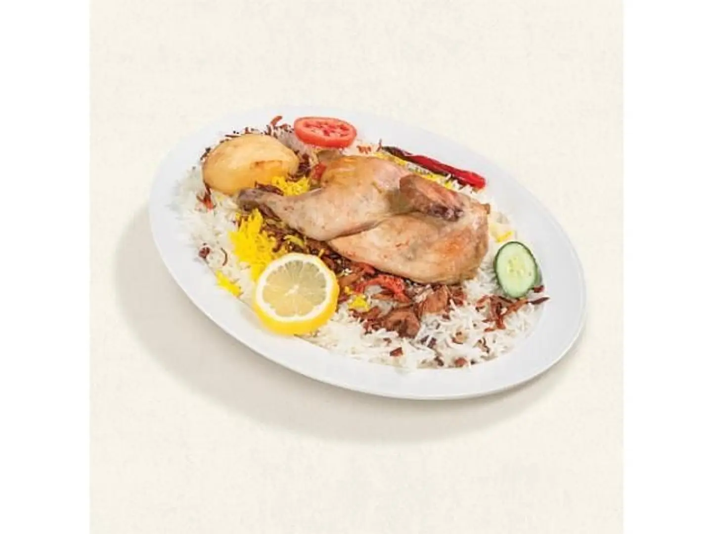 Chicken Madfoon - Half Chicken With Rice