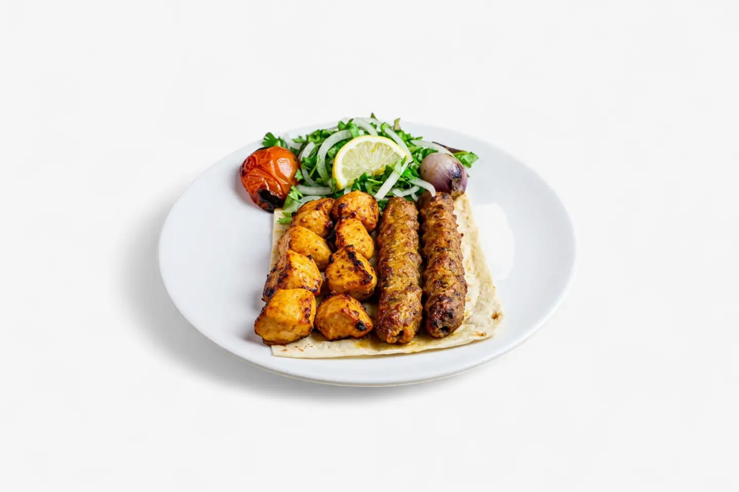 مشكل دجاج ( كباب - شيش) - نفر