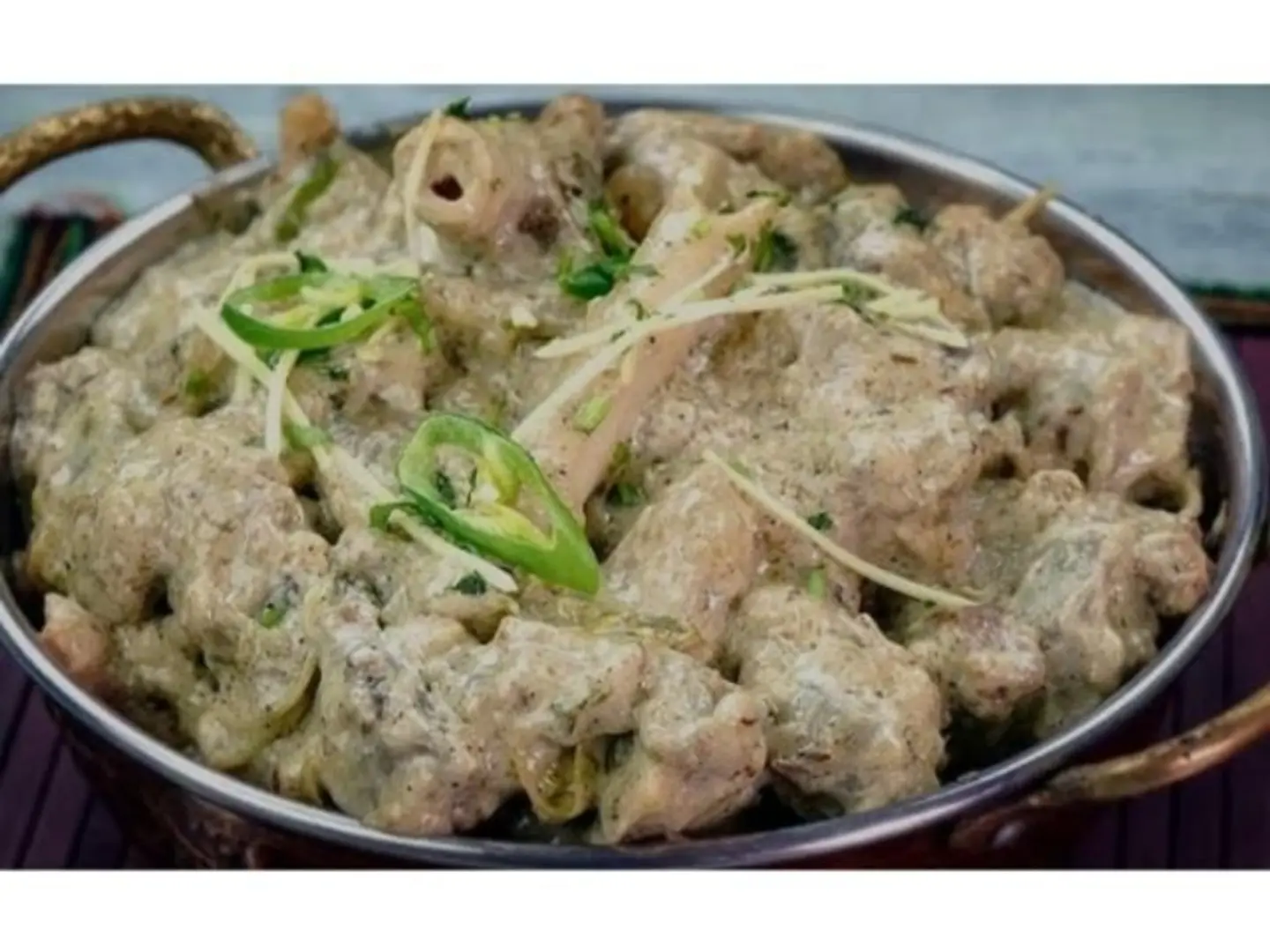 Mutton Malai Tikka Karahi - Half