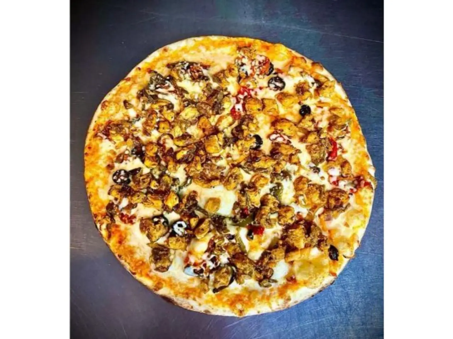 بيتزا دجاج مع جبنتين - صغير