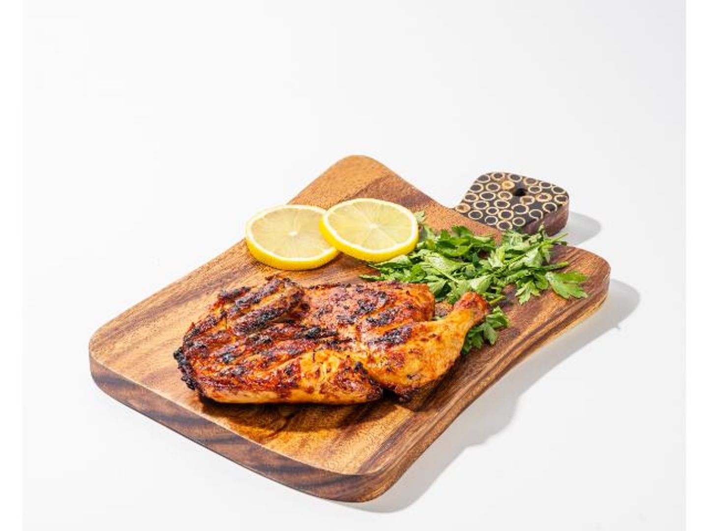 دجاج على الفحم سادة - نص حبة دجاج