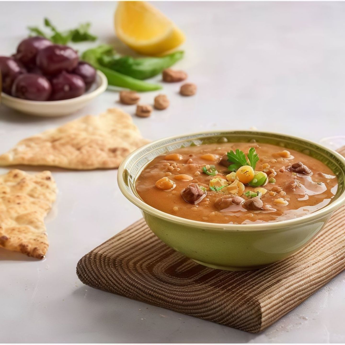 فول طاوة - وسط