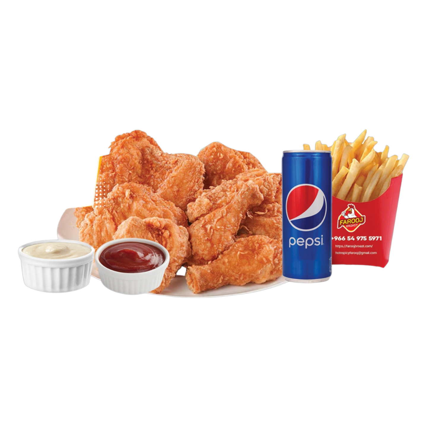 Broasted Chicken Meal 4 Pieces - Regular
