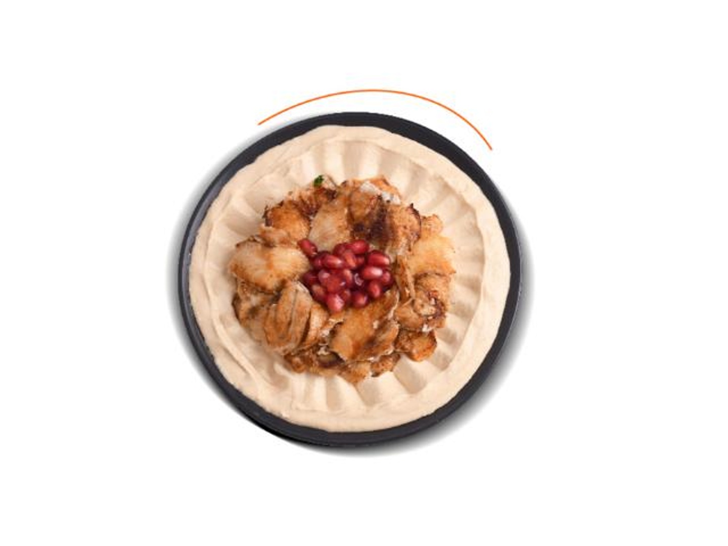 Chicken Shawarma With Hummus Plate - Small
