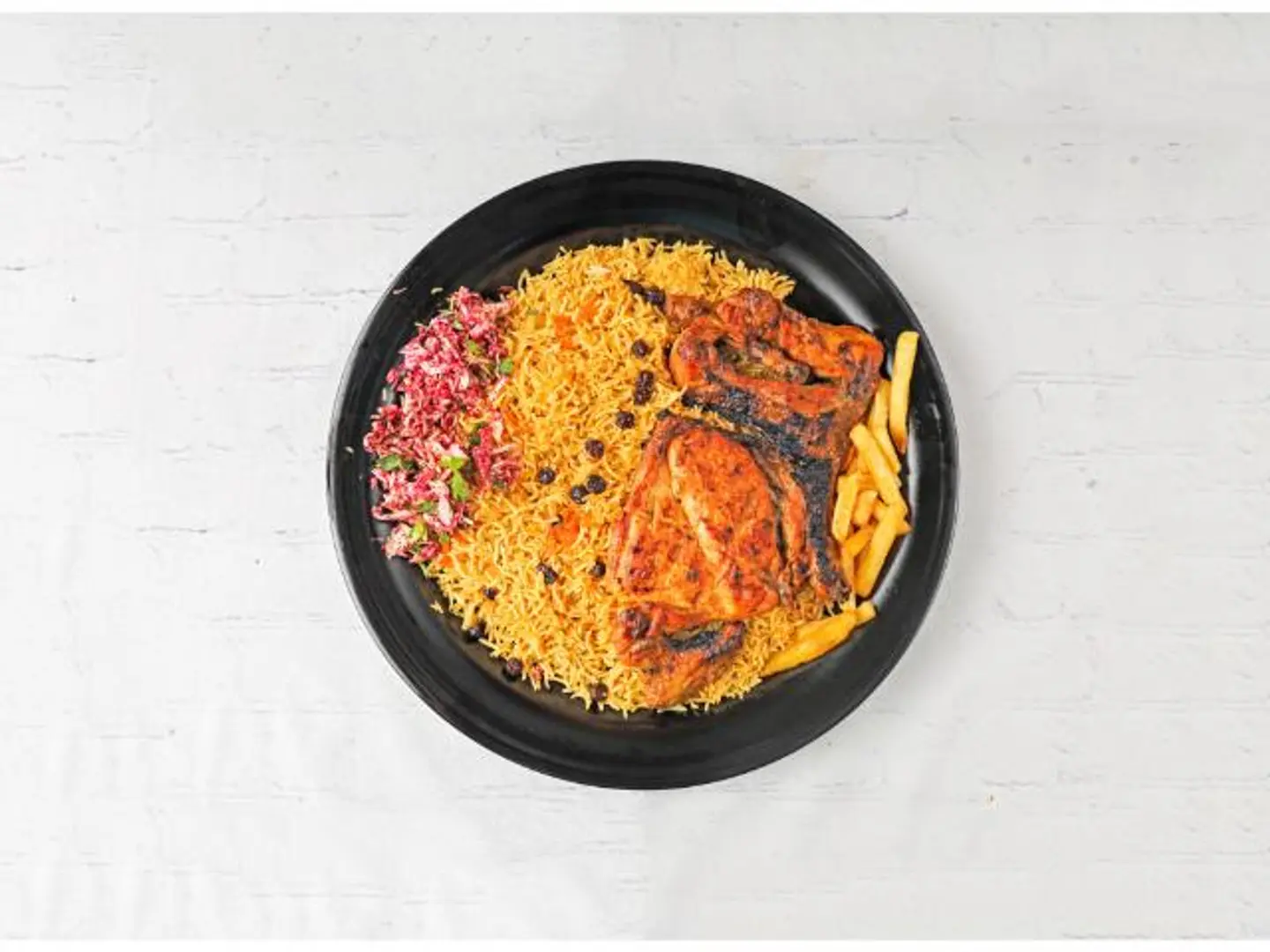 Grilled Chicken With Rice - Half A Chicken