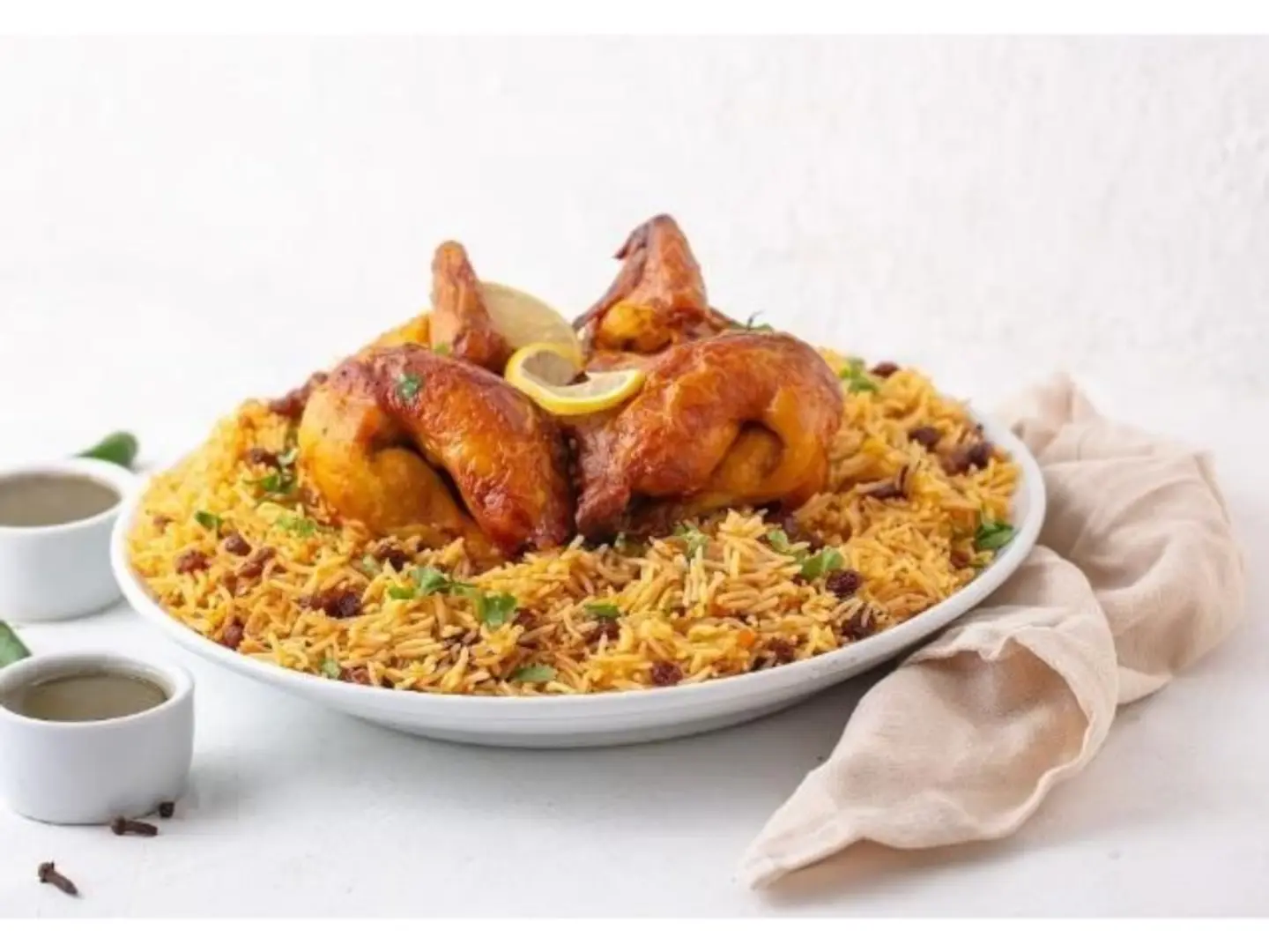 Grilled Chicken With Rice - Quarter
