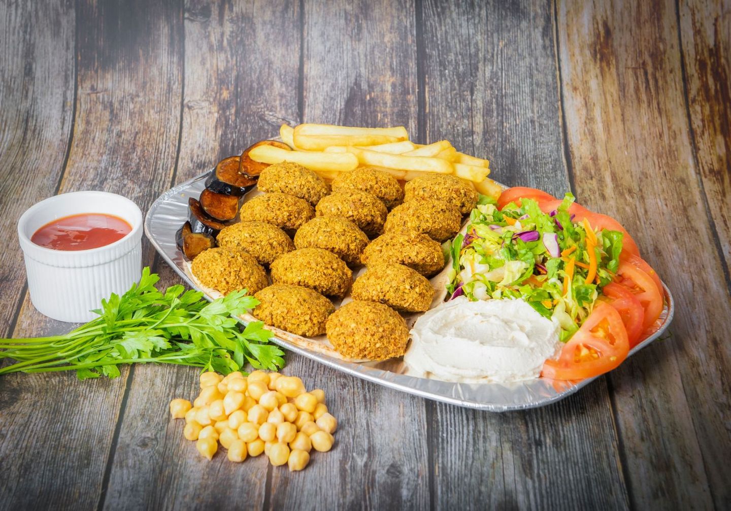 صحن فلافل  - صغير