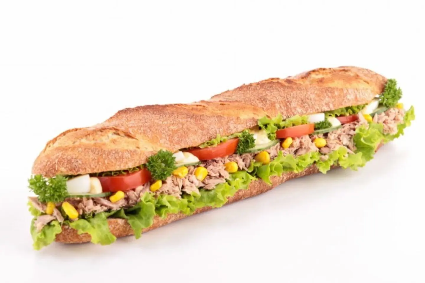 Cooked Tuna Sandwich With Cheese - Half Sandwich