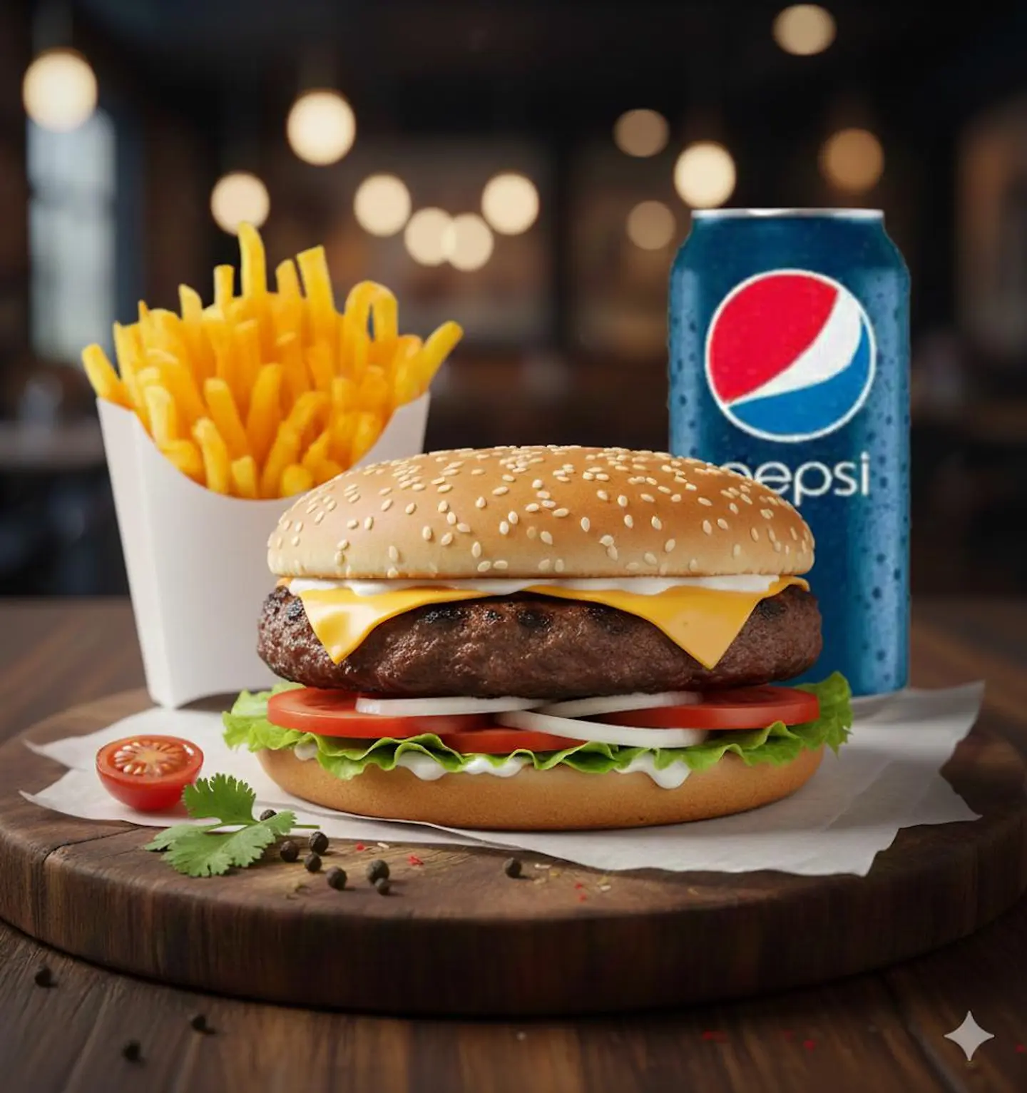 Beef Hamburger/Saj Meat Meal - Khubz Eadi