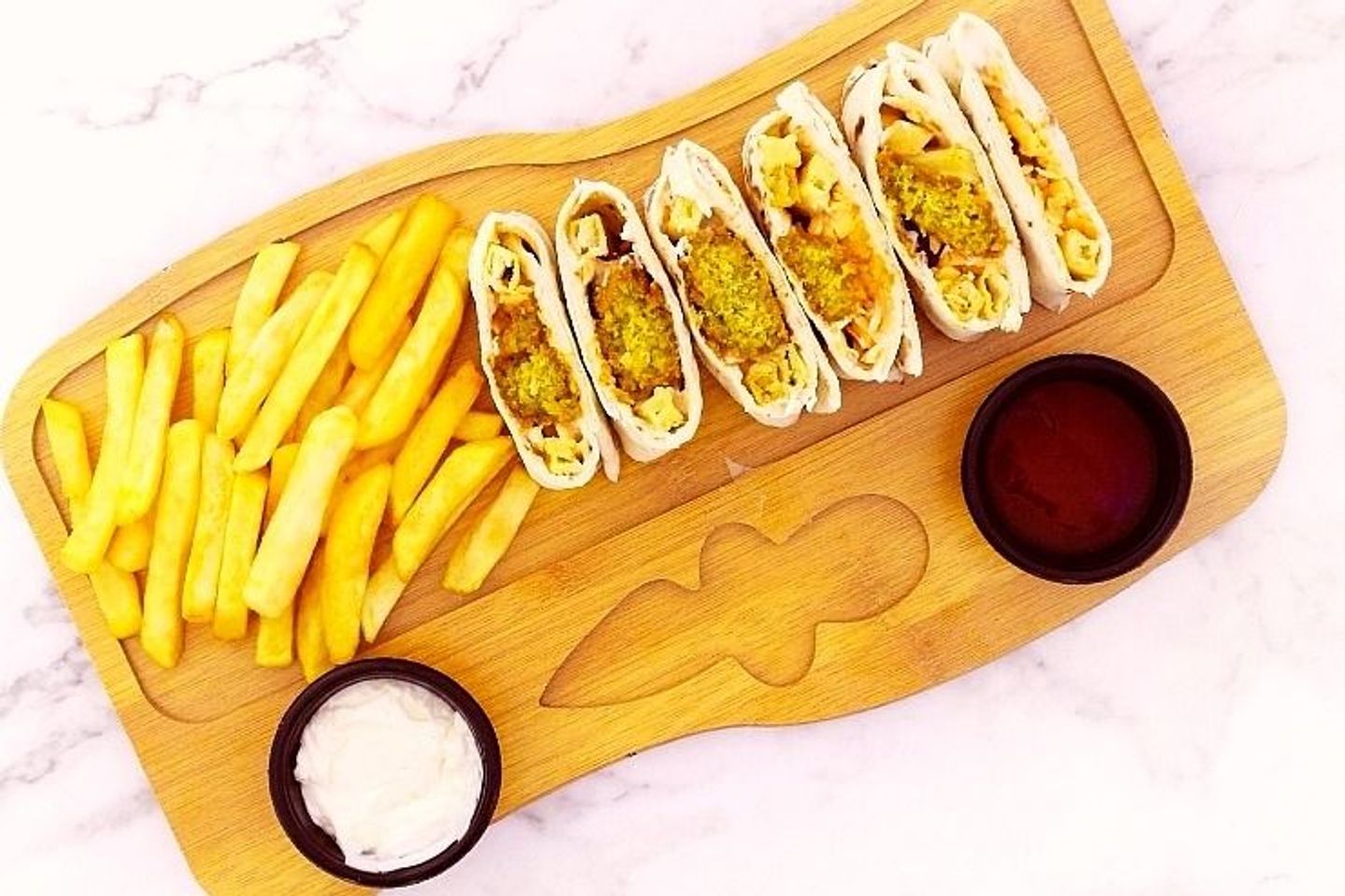 Arabic Falafel Plate With Potatoes - Small