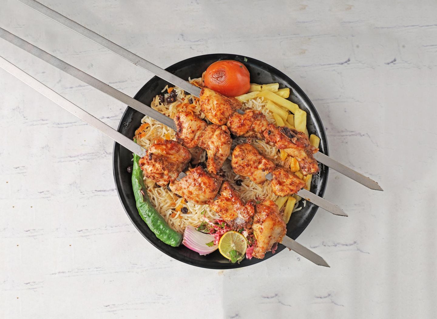 Shish Tawook With Rice - For One Person