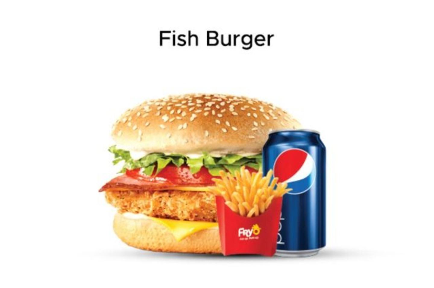Fish Burger Meal - Spicy