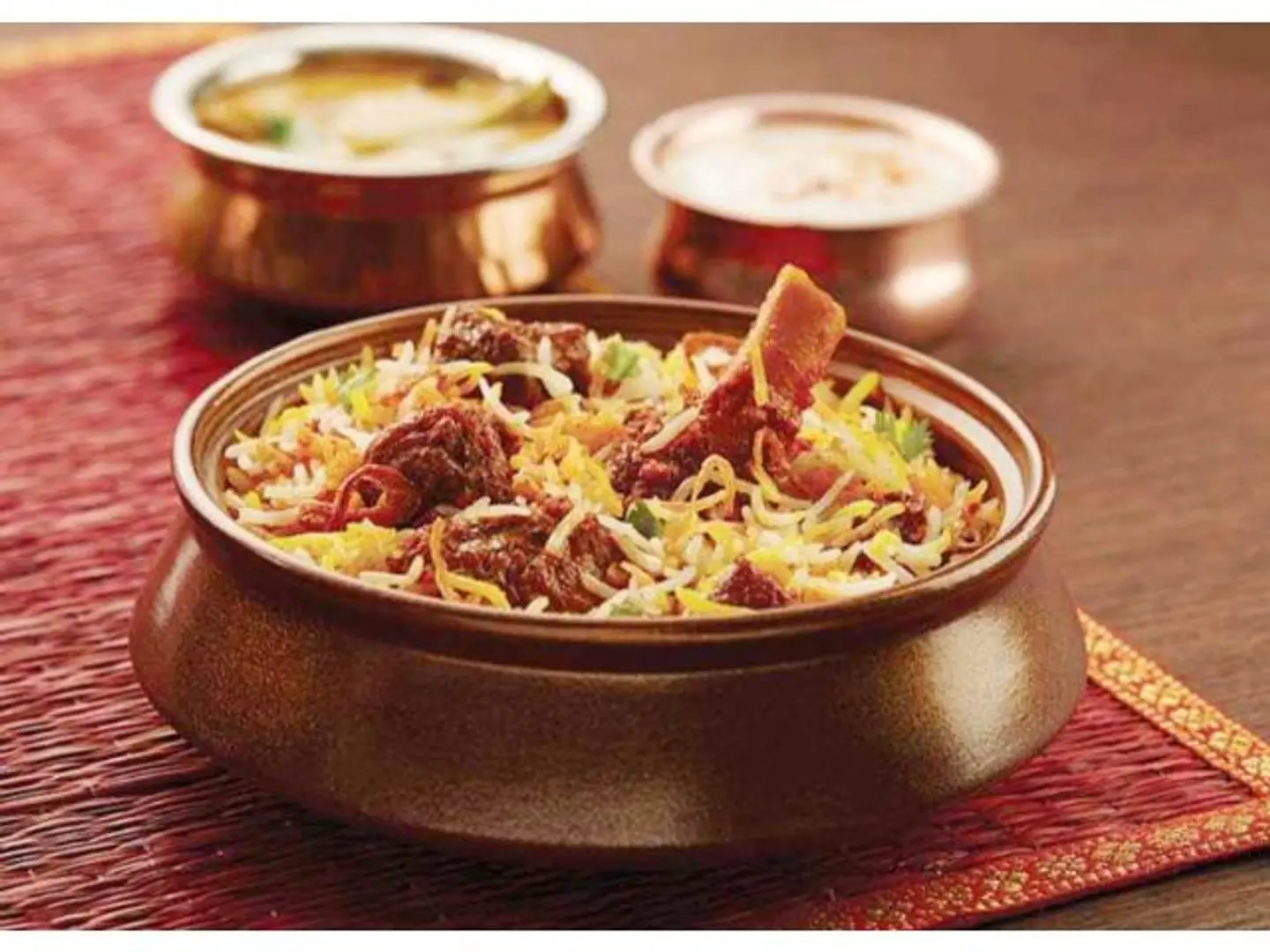 Dum Cooked Raw Lamb Biryani - Half