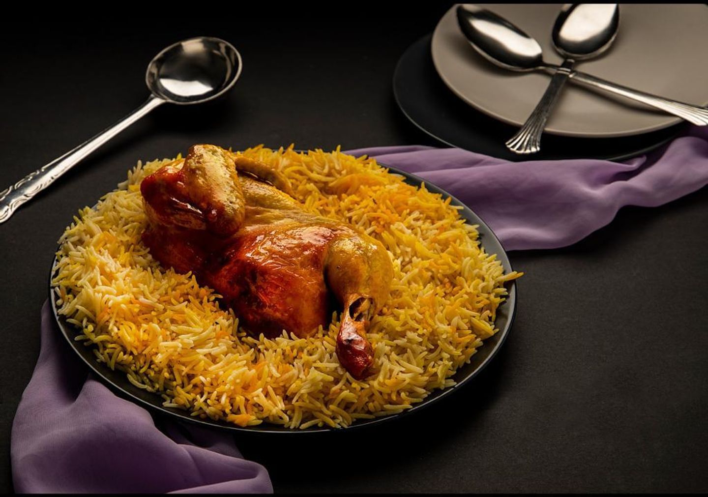 دجاج مندي ساده - ربع دجاج