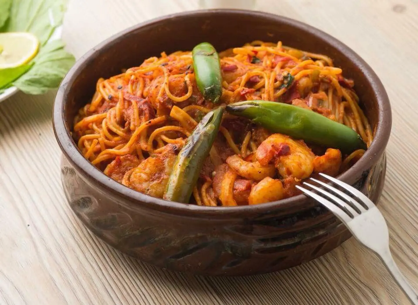 Seafood Spaghetti - With Sauce