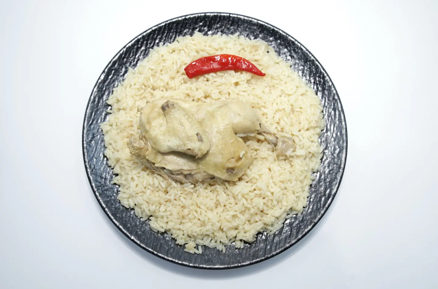 Chicken And American White Rice - Half A Chicken