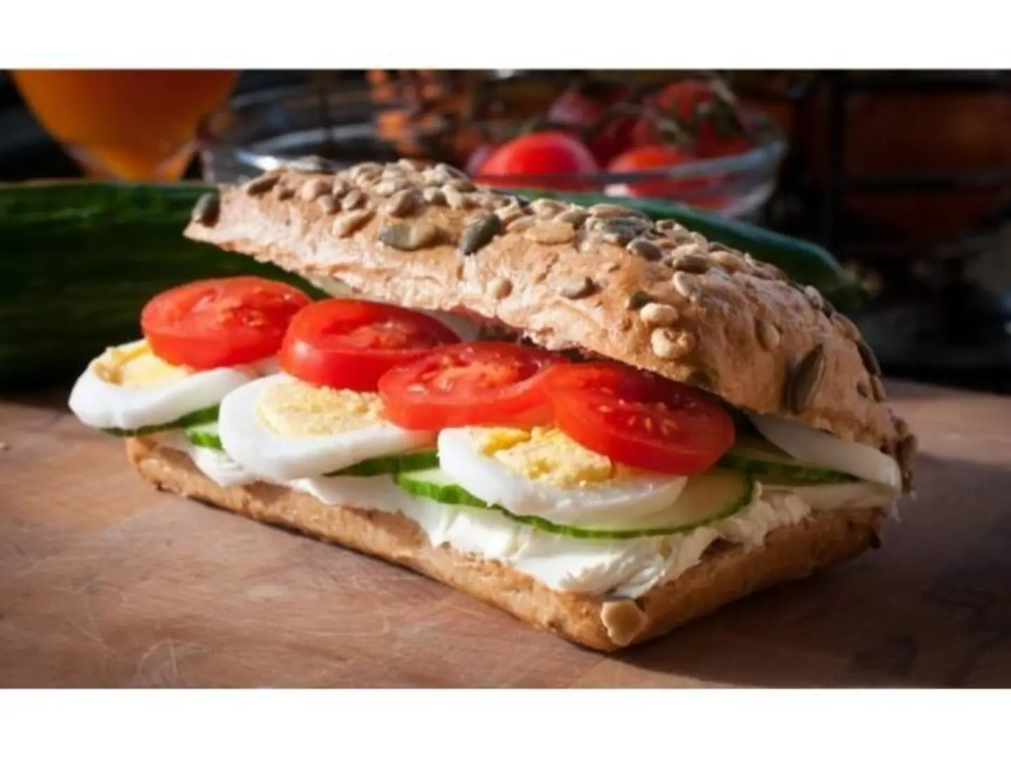 ساندوتش صامولي بيض مسلوق - بدون جبن