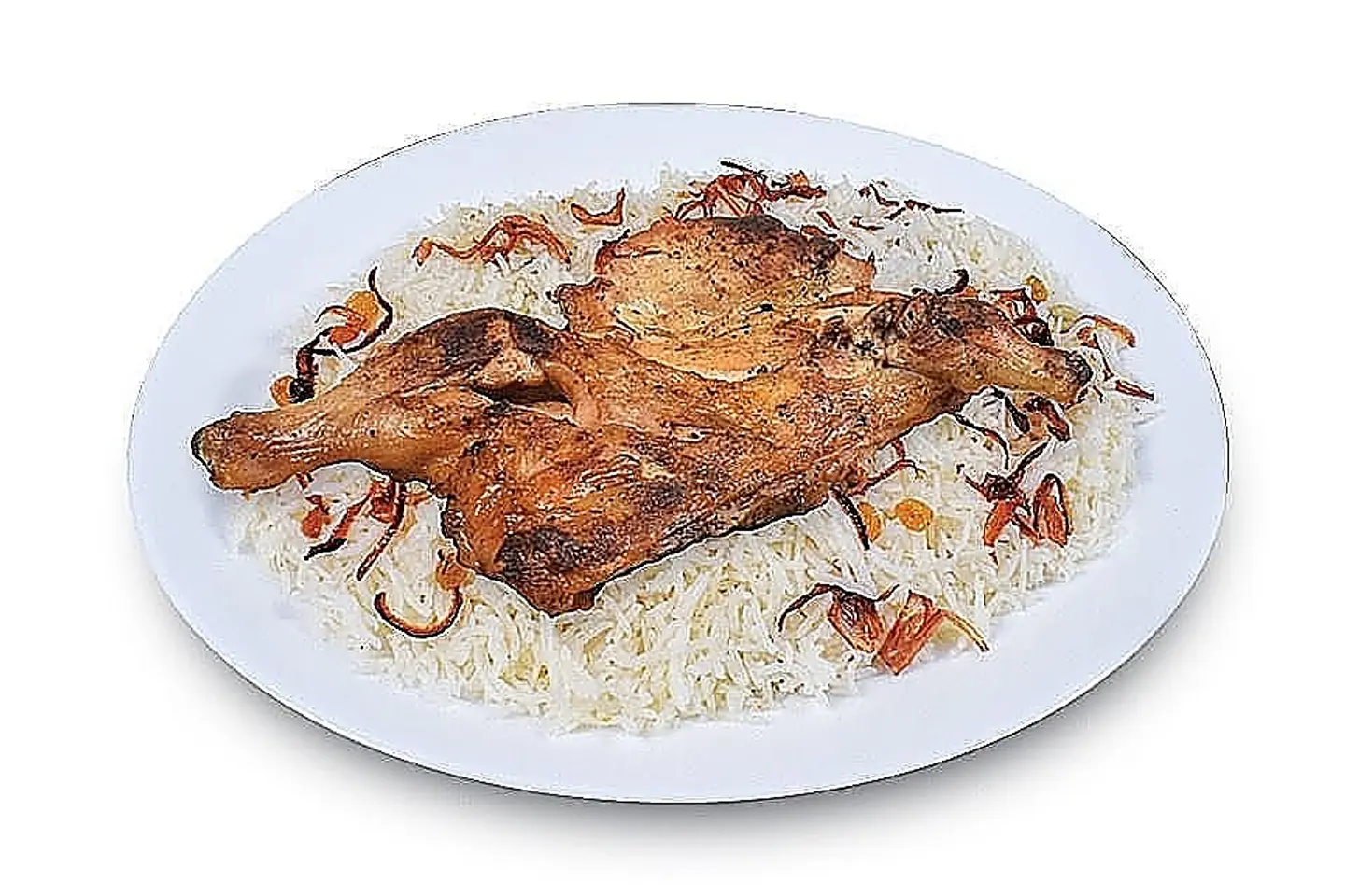 Chicken Madhbi With Bashawar Rice - Half A Chicken